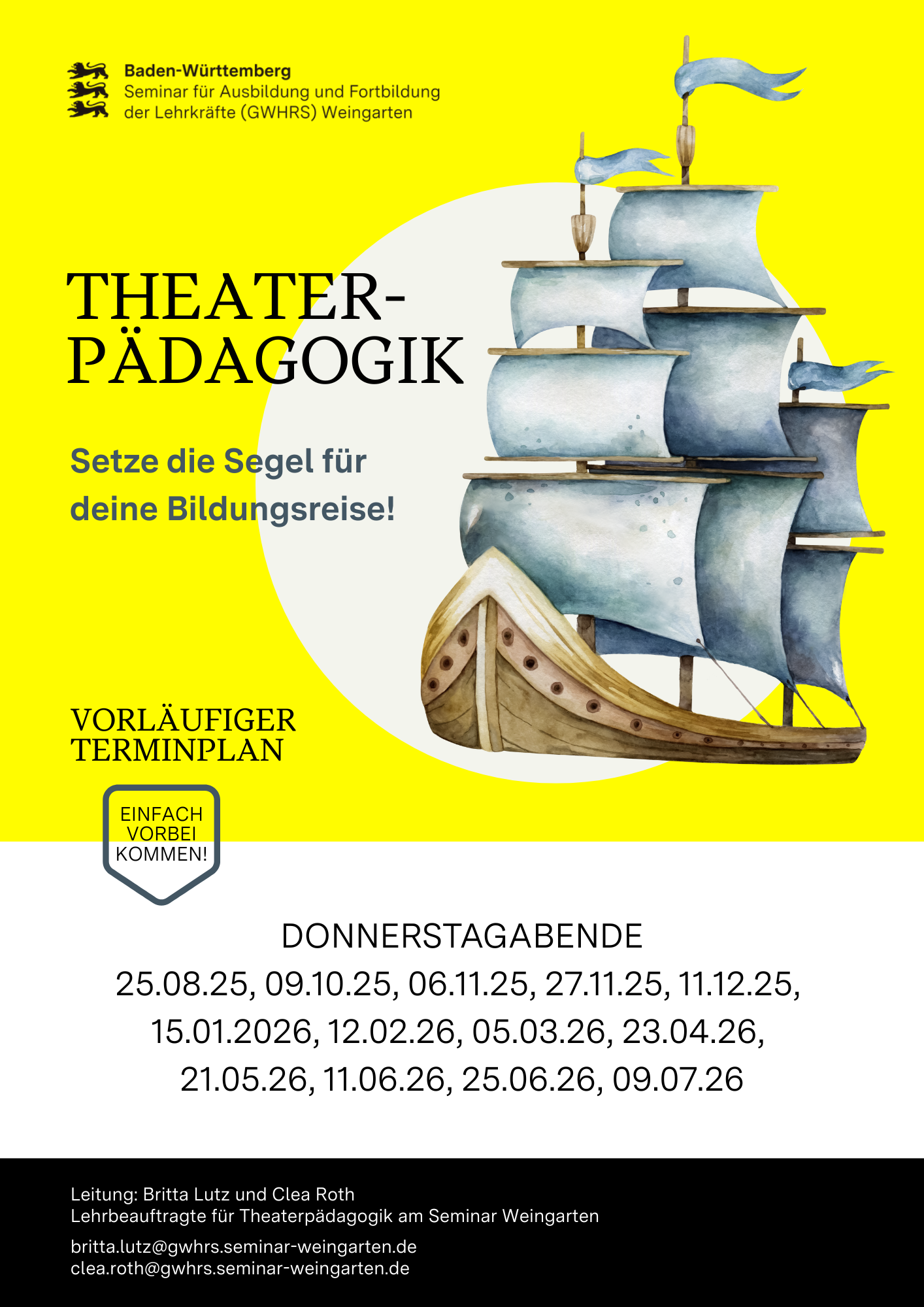 Ausschreibung Theater Kurs 25